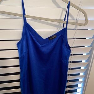 The Limited blue satin tank